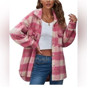 NWT Women’s Plaid jacket Size Medium